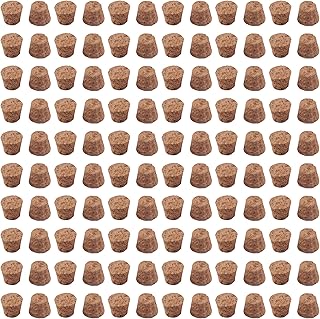 1/2 Inch Mini Tapered Cork Stoppers 120 Pcs Wooden Wine Bottle Corks Reusable Small Bottle Plugs Durable Replacement Wine Stoppers for Jars, Beer Bottles, Apothecary Jars & DIY Crafts