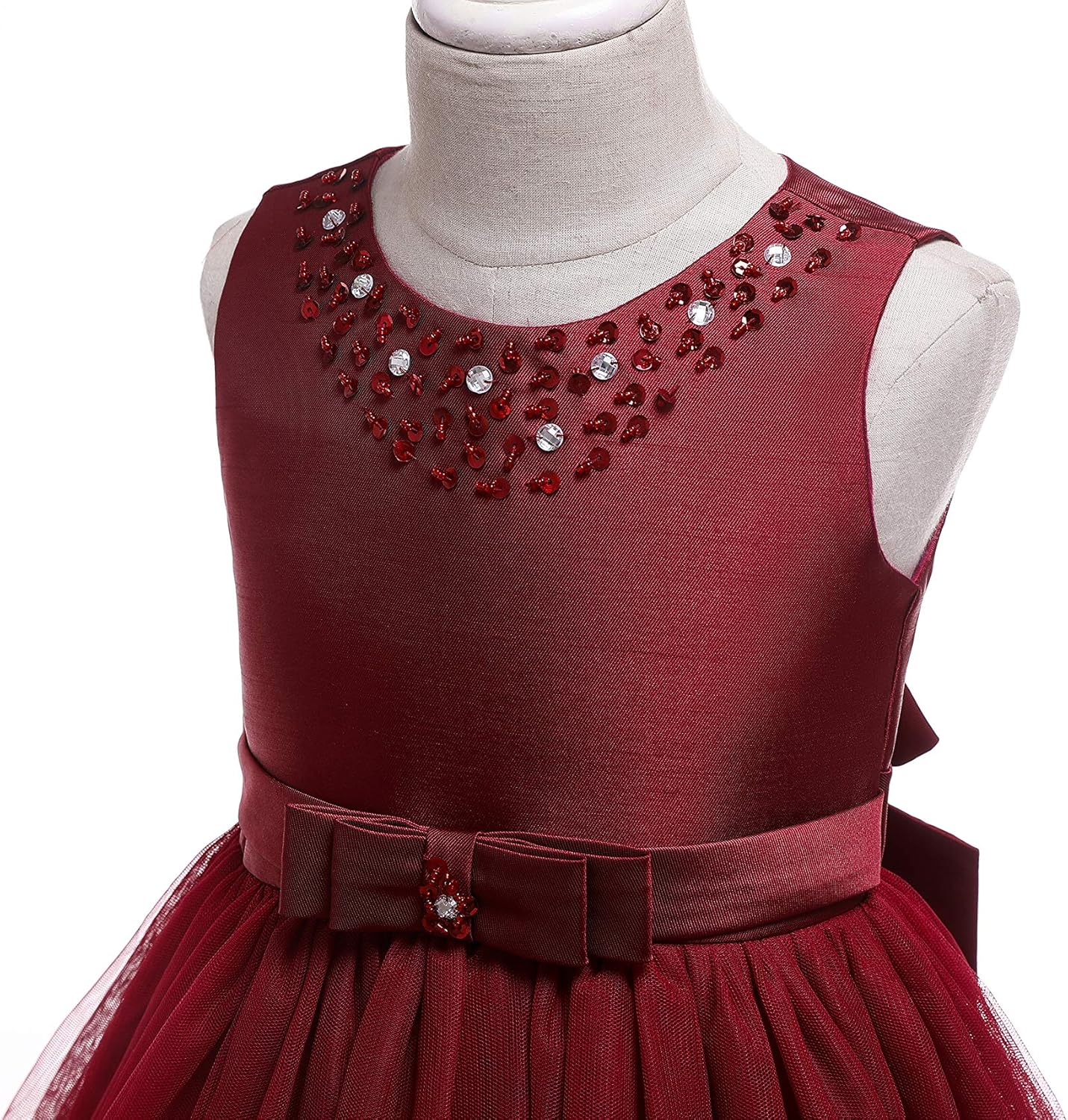 Glamulice Flower Girls Ruffles Dress Vintage Wedding Bridesmaid Party Dresses Holiday Kids Formal Pageant Gown - Image 4