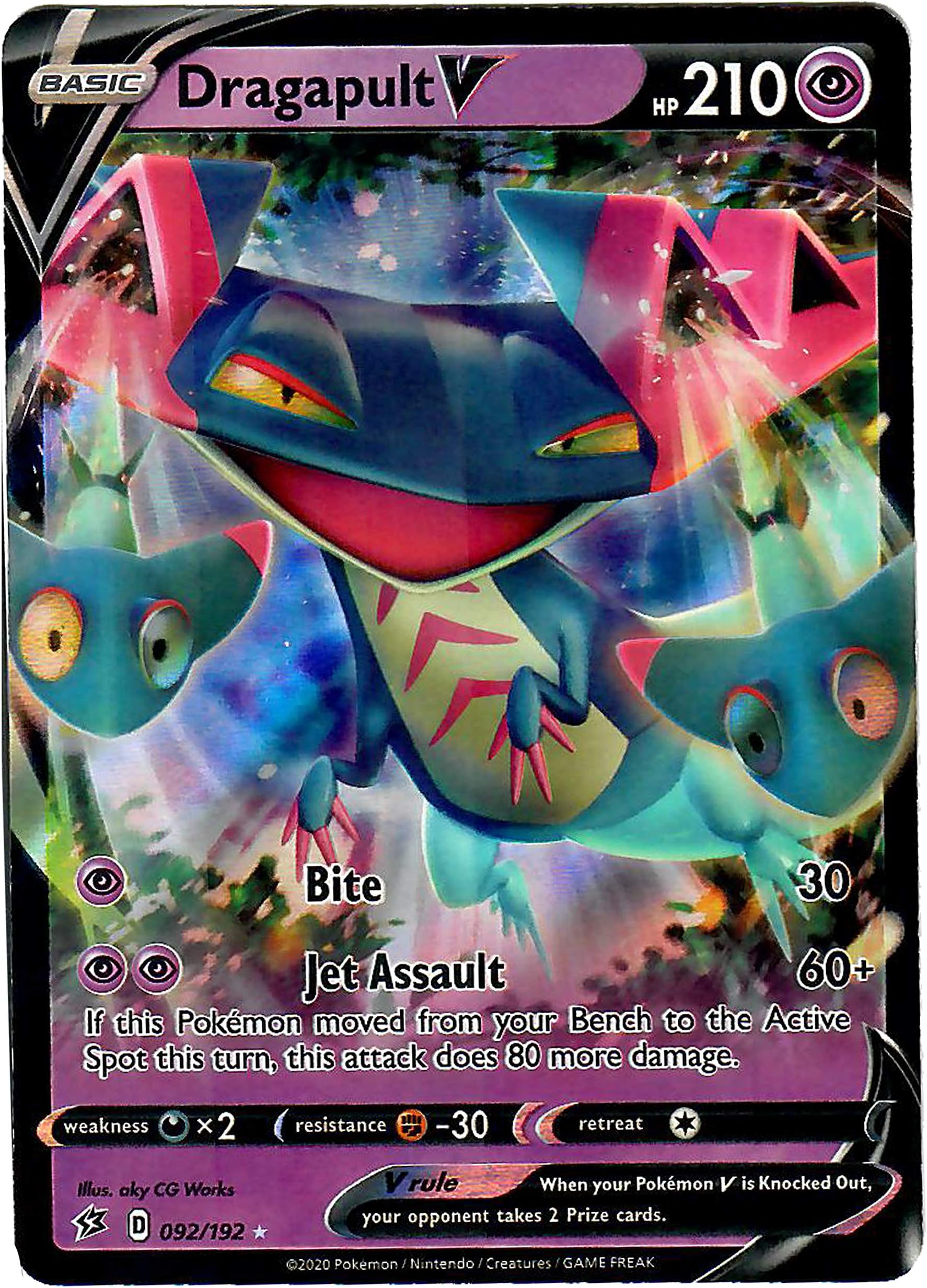 Dragapult V 092/192 - Ultra Rare - Pokemon Sword and Shield Rebel Clash