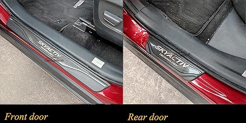 Miniatura 2 de Protector de desgaste para el umbral de la puerta del coche, para Mazda cx-5 cx-30 2013-2022, piezas de accesorios de acero inoxidable con plástico