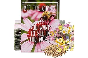 American Meadows 'Bee The Change' Party Favor Wildflower Seed Packets (20-Pack)