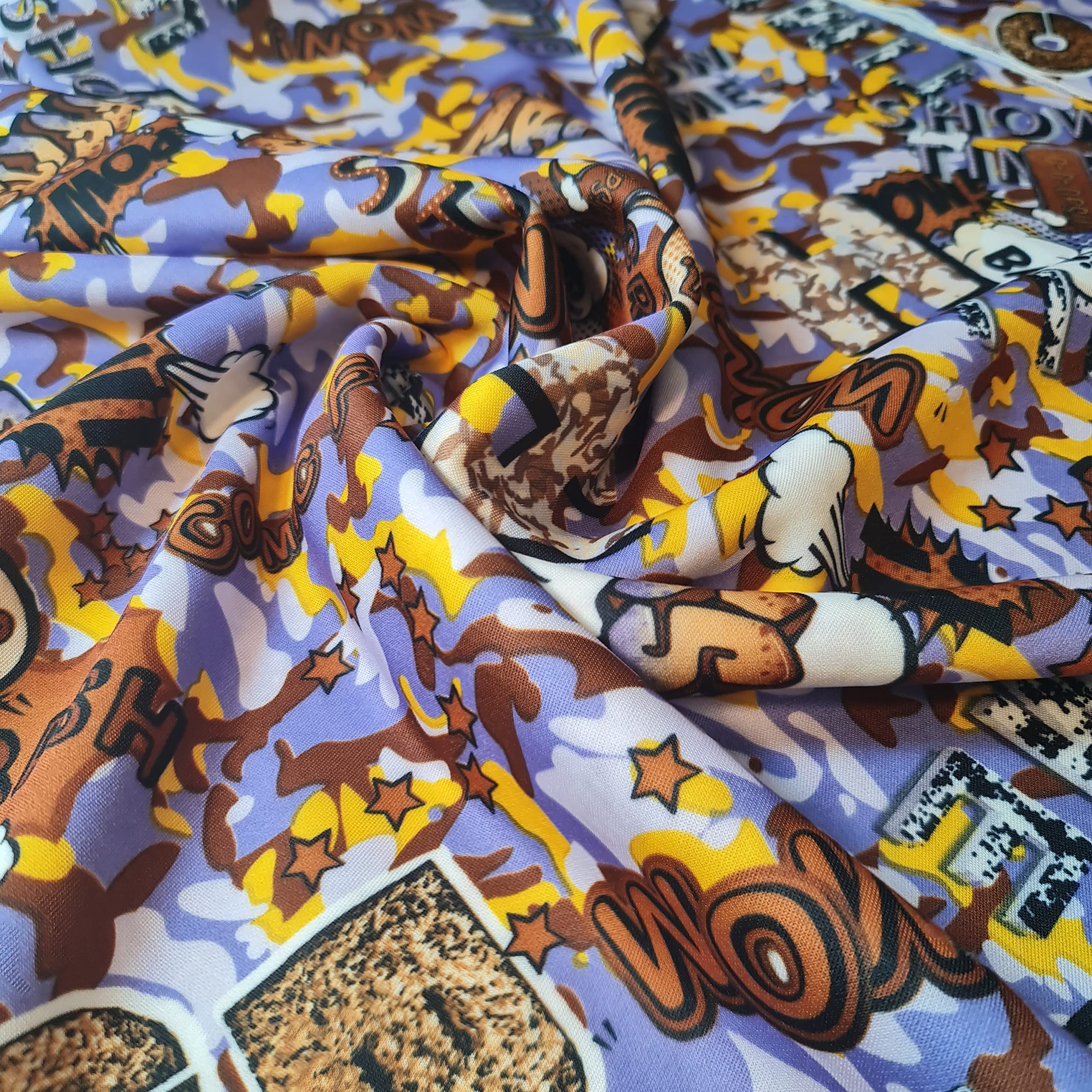 Plain & Printed Scuba Crepe Jersey Stretch Spandex Fabric - Dressmaking Material for Casual & Formal Wear - Image 2