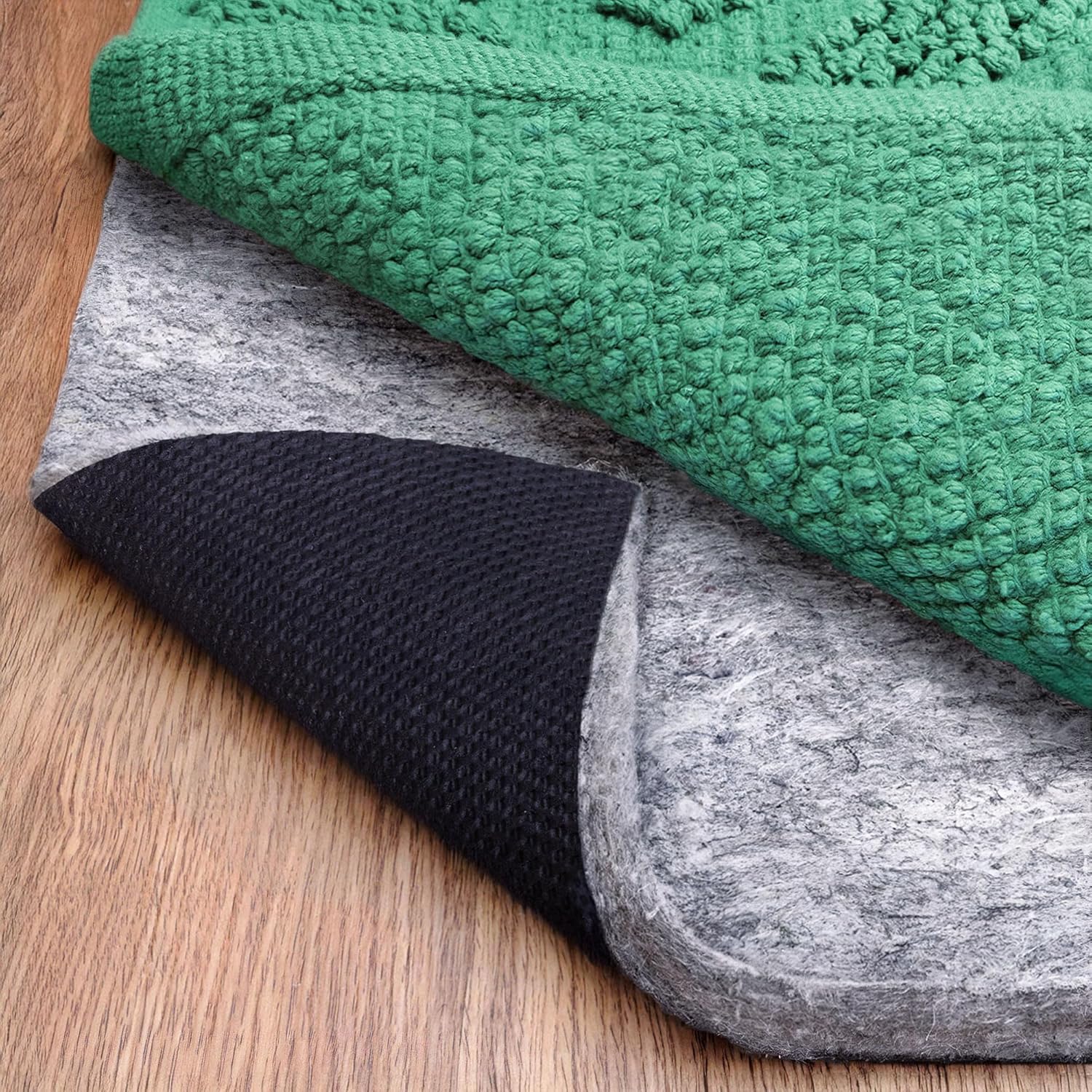 GATORGRIP Non-Slip Rug Pad, 5x7, 0.25 inch, Felt Cushion with Real Rubber Backing, Made in the USA, Great for Wood, Stone, Porcelain and Ceramic Tile, or Laminate