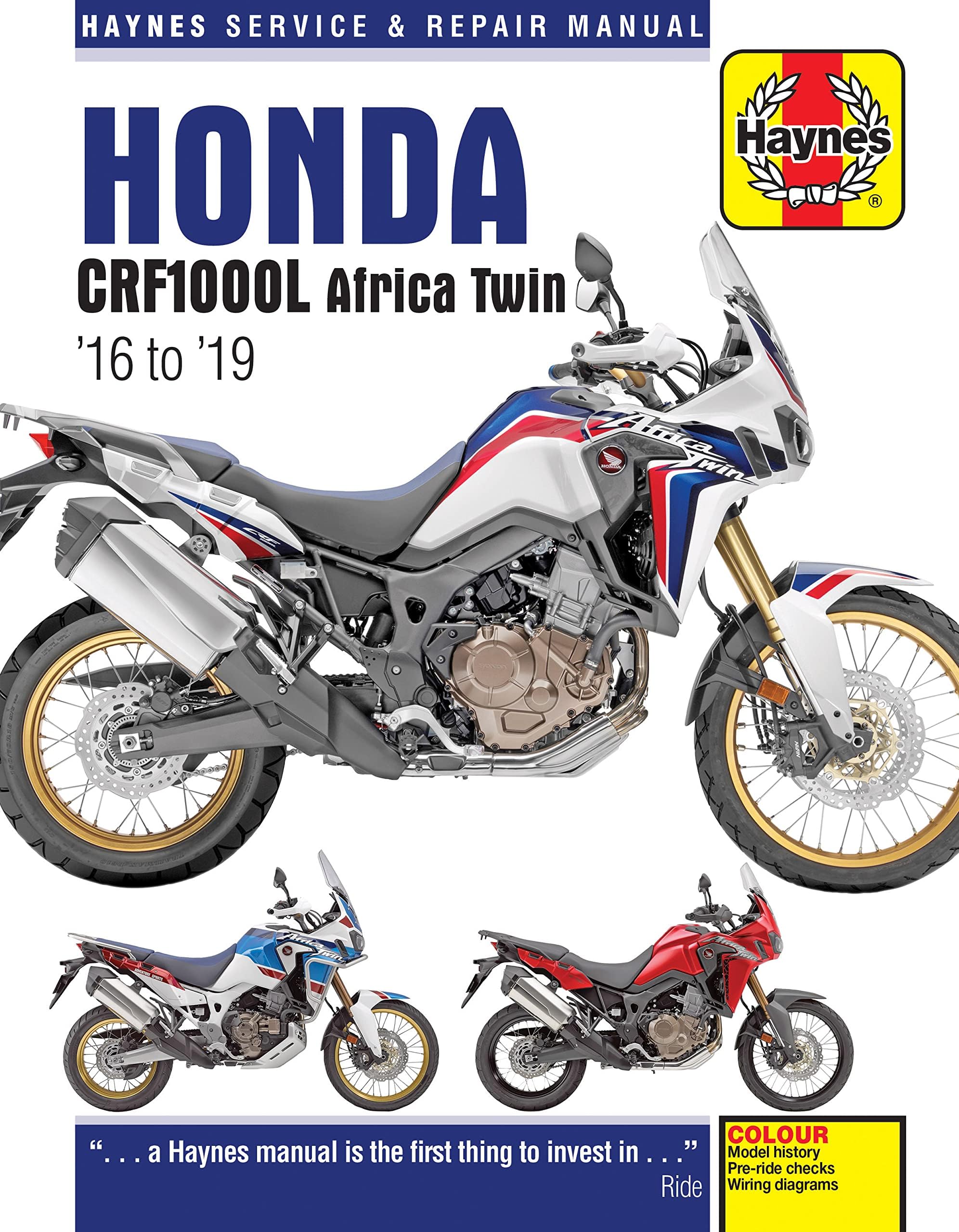 – Honda Crf1000l Africa Twin from 2016-2019 Haynes Repair Manual
