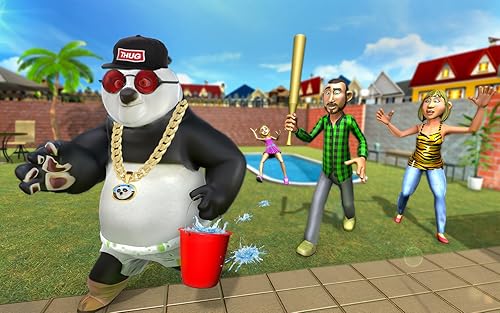Naughty Cute Panda Simulator Funny Pranks: Prankster Funny Games 2021
