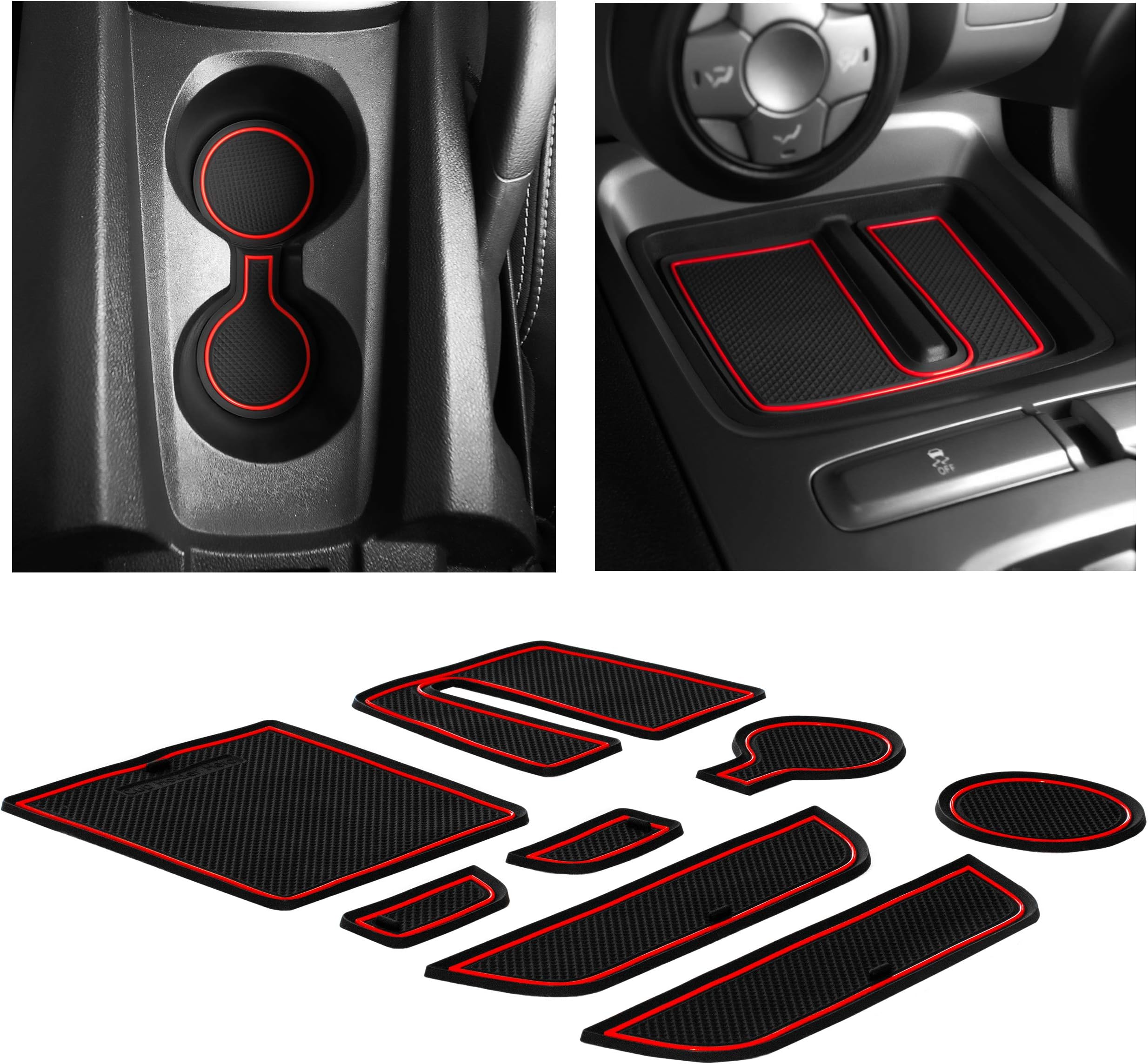 auovo 8pcs/kit Antidust Mats for Chevy Camaro Accessories