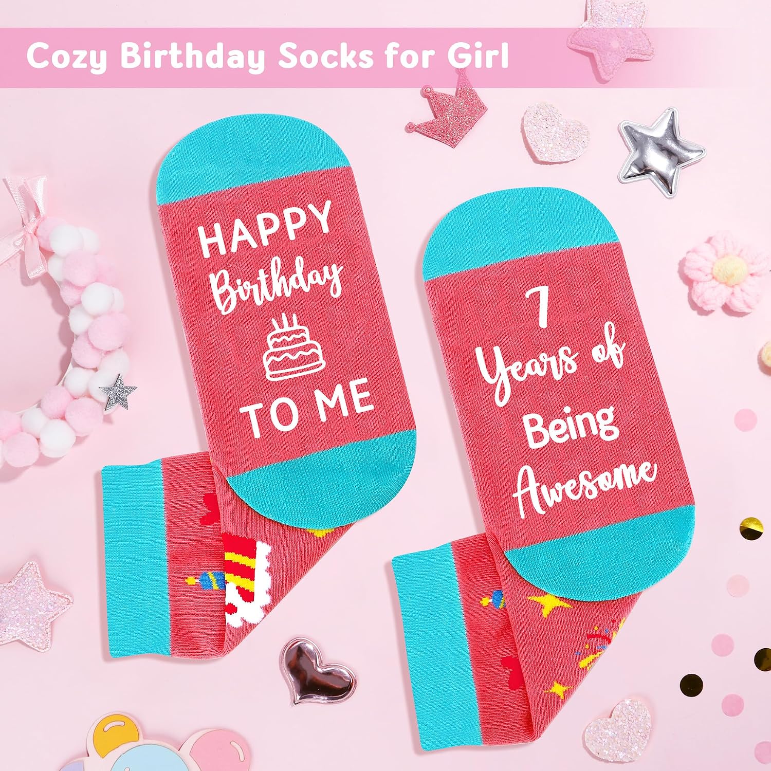 7 Year Old Girl Birthday Gifts for 7 Years Old Girl Gift Trending 7th Birthday Gifts for Girls Popular Stuff Present for Seven Year Olds Girls Age 7 Gift Ideas Happy 7th Bday Decoration Accessories