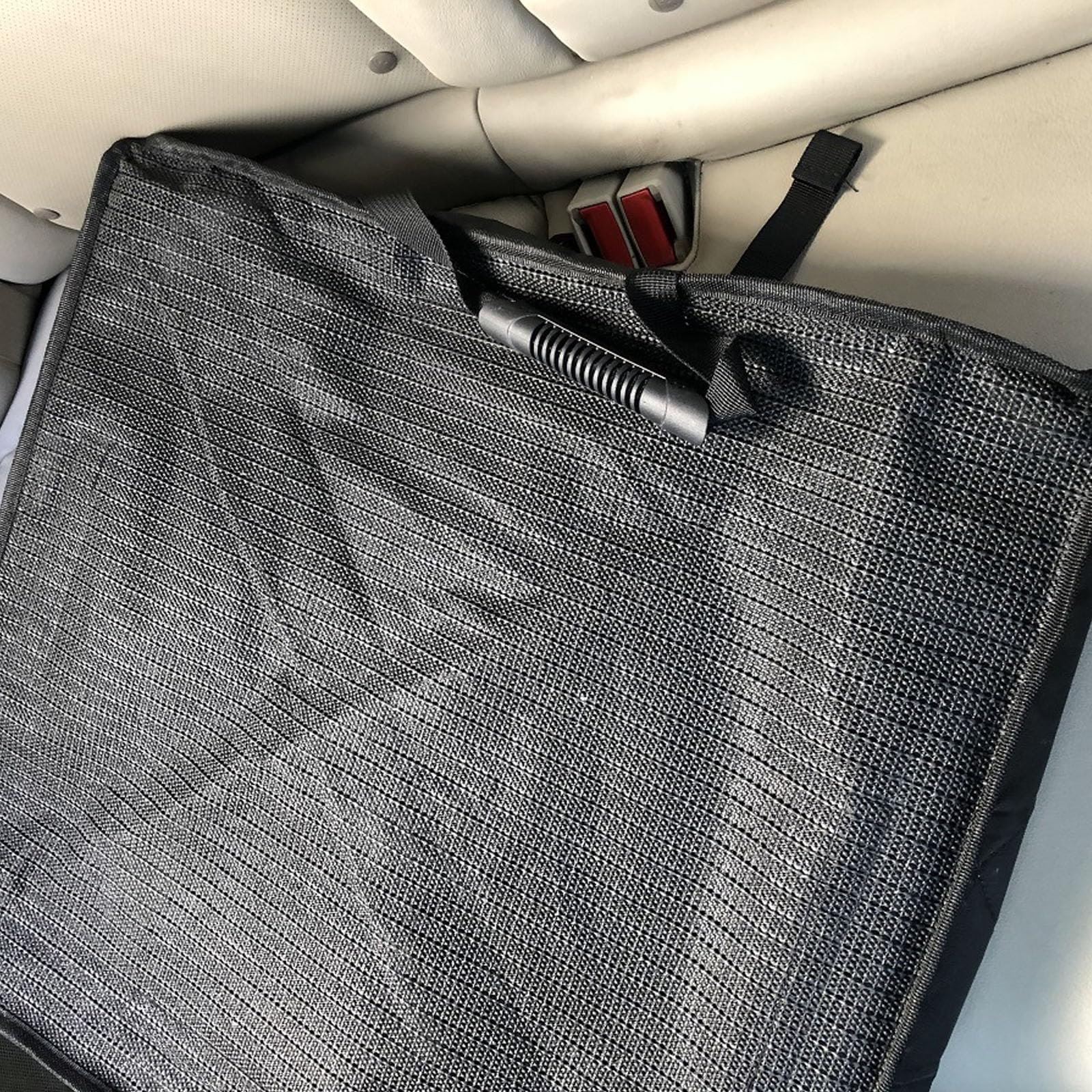 Asiento De Coche Para Perros - Asiento Elevador Impermeable Con Cinturón De Seguridad Para Cachorros, Funda De Asiento 2 En 1 Para Perros En El Coche, Asiento De Viaje Para Cachorros, Plegable
