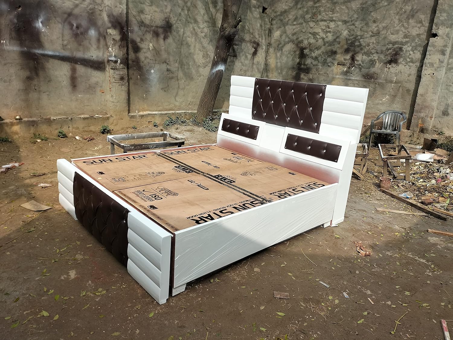 Wooden Double Bed Amazon.in Home & Kitchen