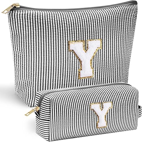 Miniatura 54 de YOOLIFE Regalos del Día de la Madre para Mujeres Bolsa de Maquillaje Inicial 2 Bolsa de Cosméticos Bolsa de Maquillaje de Viaje Regalos