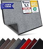 Entrando Fußmatte 40x60 cm mit Rutschfester Rückseite – waschbare Schmutzfangmatte für Eingangsbereich innen & außen, saugstark & farbneutral, Türmatte (Grau) Grau 40 x 60 cm (Rechteckig)