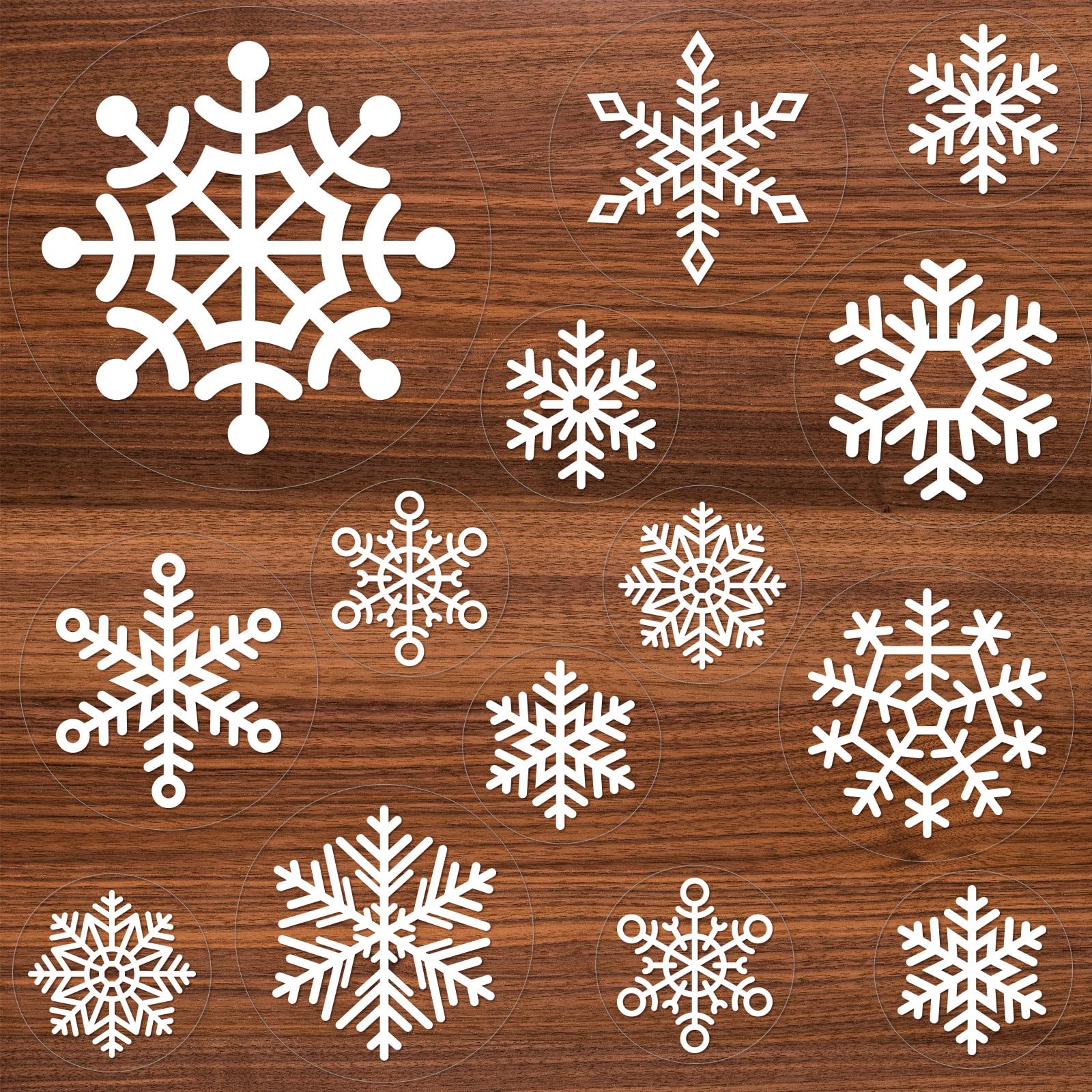 Autocollants flocon de neige de Noël blancs : habillez vos grands sols et vitres sales