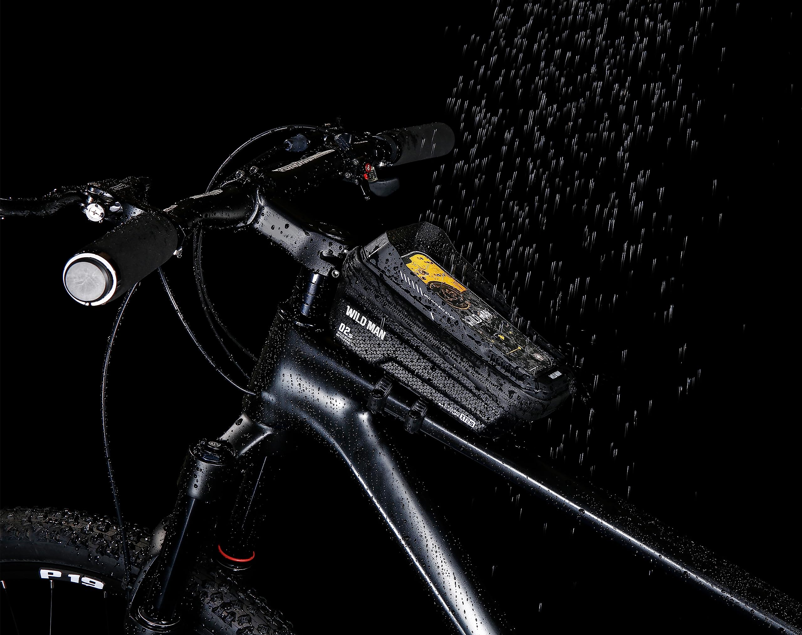 2-in-1 Waterproof Bike Bag - Frame & Handlebar Pouch With Phone Window (Fits Phones Below 6.9")
