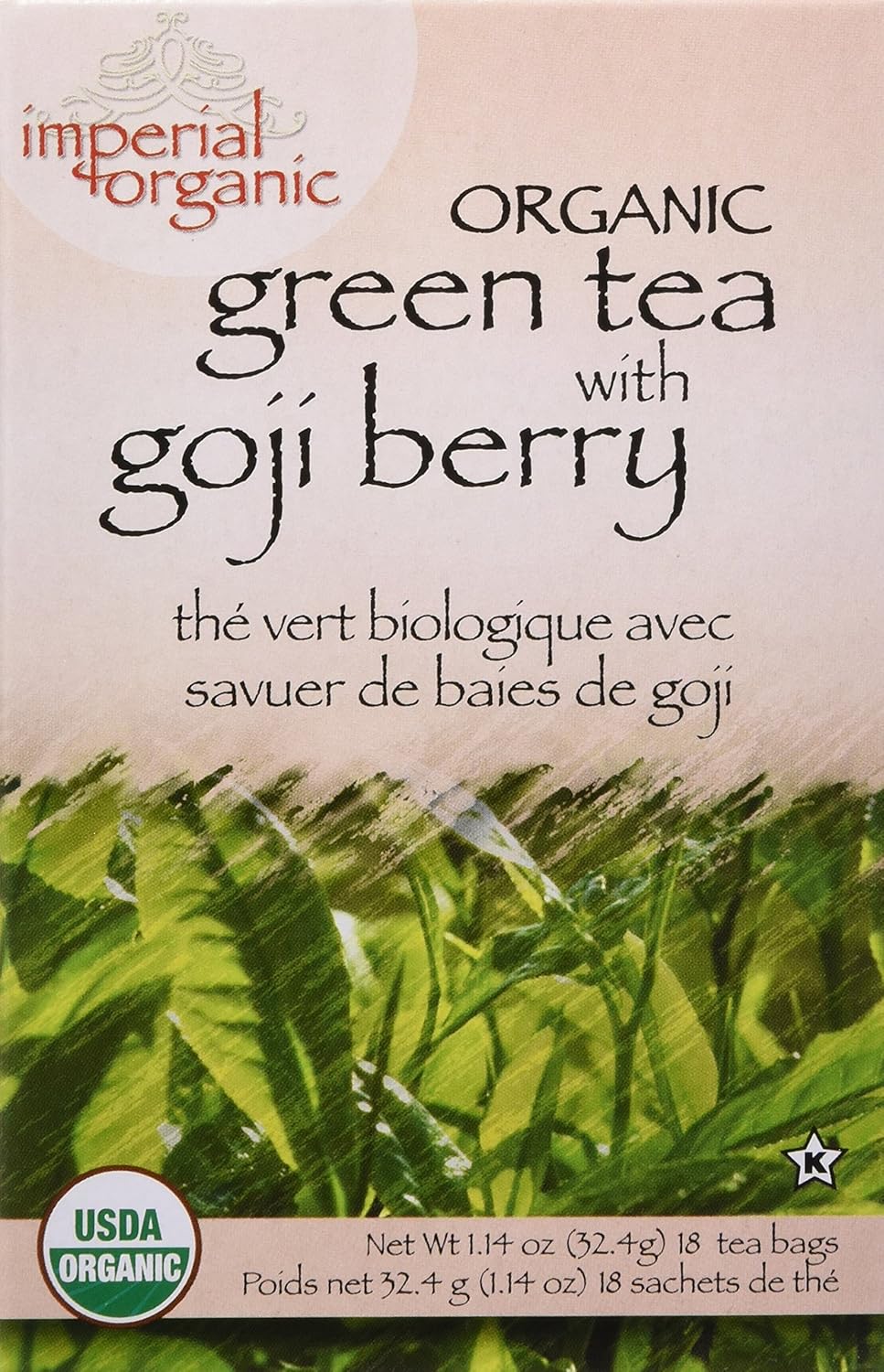 Uncle Lee's Imperial Organic Tea - Green Goji Berry, 18-Count (Pack of 4)