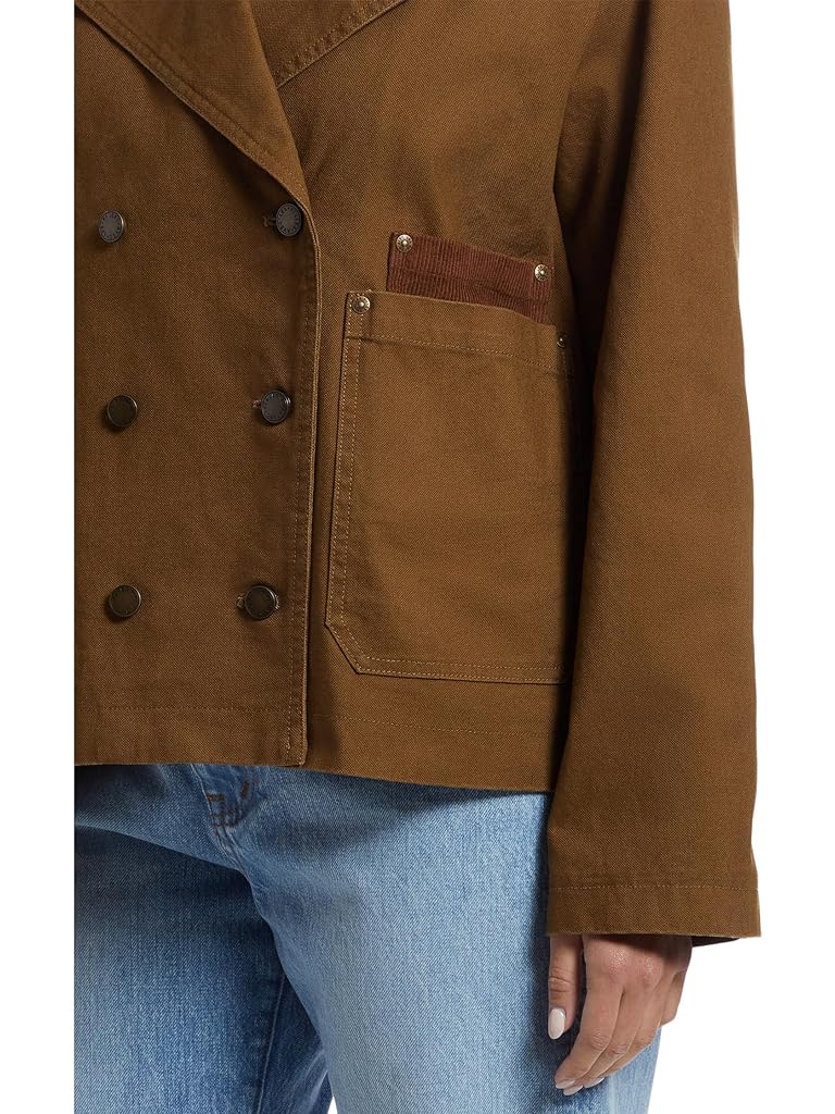 Green Avec Les Filles Double Breasted Peacoat