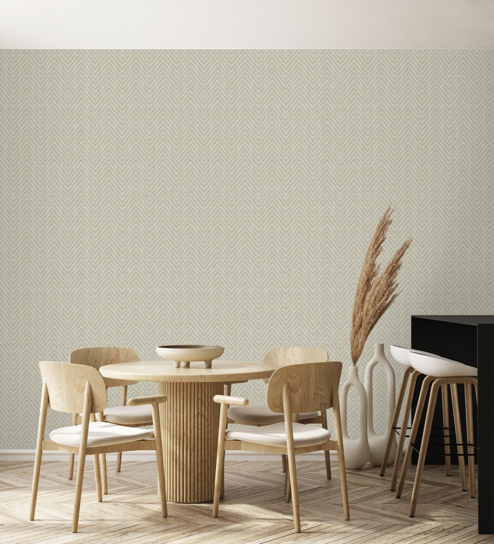 GAULAN 682459 - Vliestapete, Strapazierfähig, Abwaschbar. Tapete mit Spiekmustern in kamel- und beigefarbener Pflanzenfaser und Reliefstruktur für Wohnzimmer - Rolle 10 m x 0,52 m