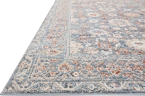 Miniatura 3 de Loloi II Odette Collection ODT-07 SkyRust - Alfombra de pasillo de 2 pies y 7 pulgadas x 10 pies