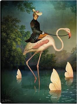 Fine Art Canvas Le-passage Canvas Wall Decor by Artist Catrin Welz-Stein for Living Room, Bedroom, Bathroom, Kitchen, Office, Bar, Dining & Guest Room - Ready to Hang - 21 in x 28 in