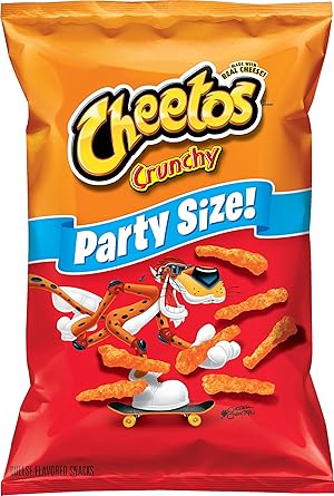 Cheetos, Crunchy Cheese Flavored Snacks Party Size, 17.5 oz