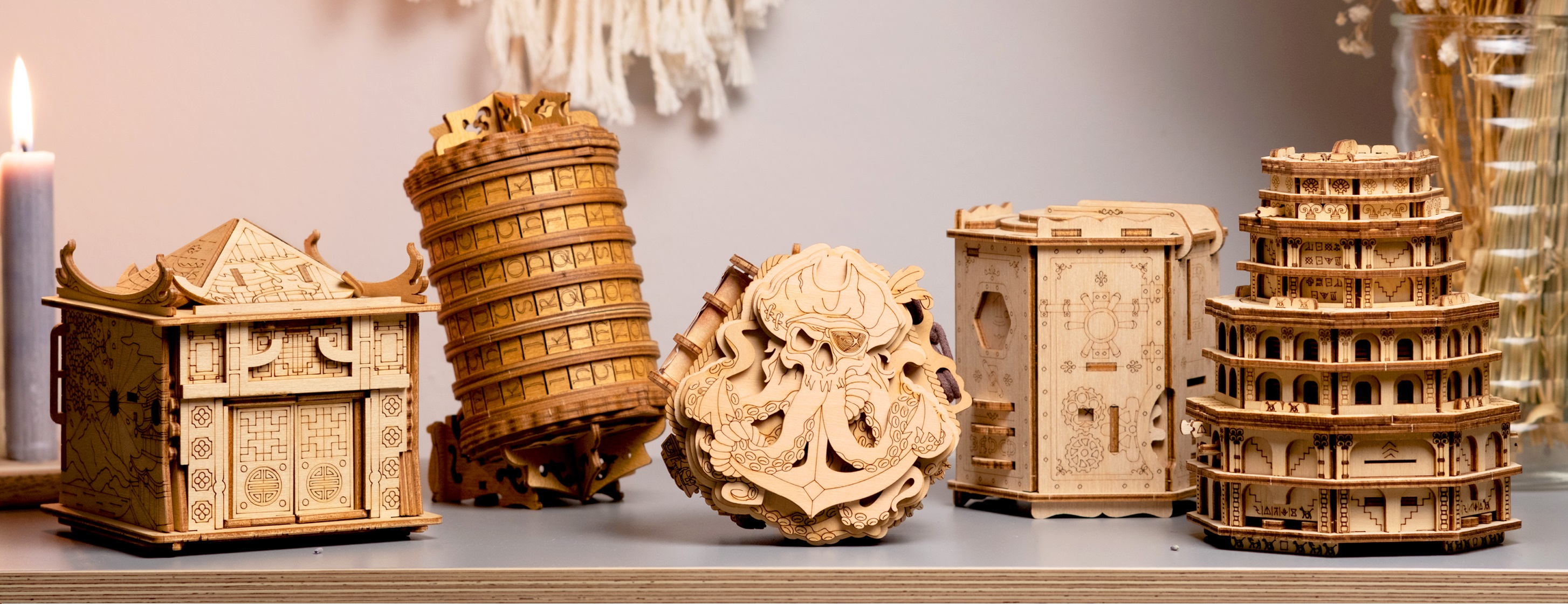Blackbeard's Compass Raadseldoos ESC WELT Blackbeard's Compass Puzzelbox – Escape Room In Een Doos, 90 Minuten Speelplezier 3D Vluchtspel Denksport