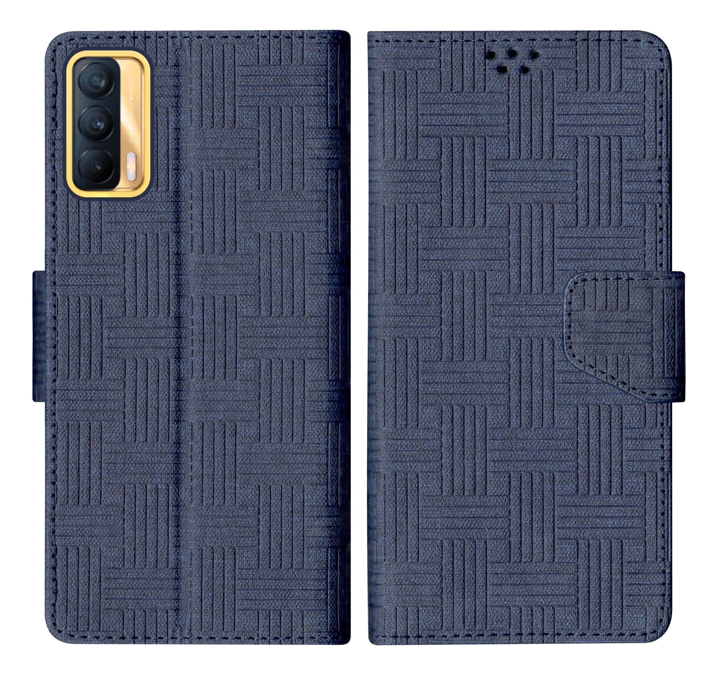 SBMS Realme X7 5G Flip Cover Back Cover Case with Magnatic Closure | Inbuilt Stand | Card & Money Pocket (Mat Blue) (B0CZNPCM64) Amazon Price History, Amazon Price Tracker