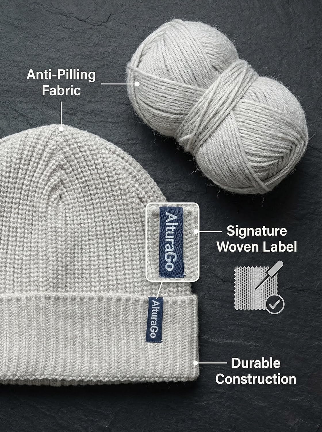 Beanie for Men Women Unisex Winter Hat Cuffed Thick Chunky Knitted Beanies Skull Cap - Image 7