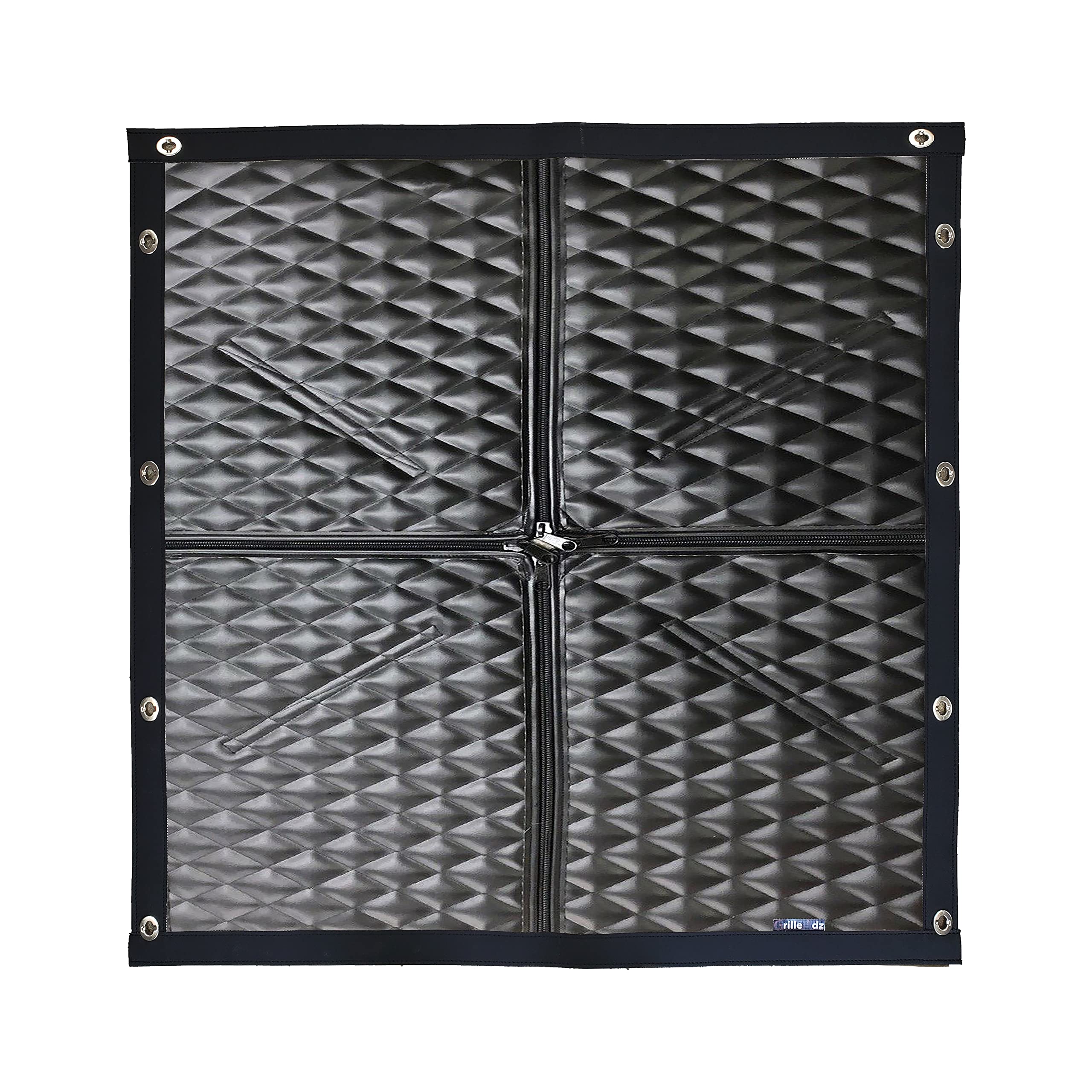 GrilleAdz Premium Quilted Winter Front for Kenworth K100E (Winter Front with Turnbuckle Install Kit)