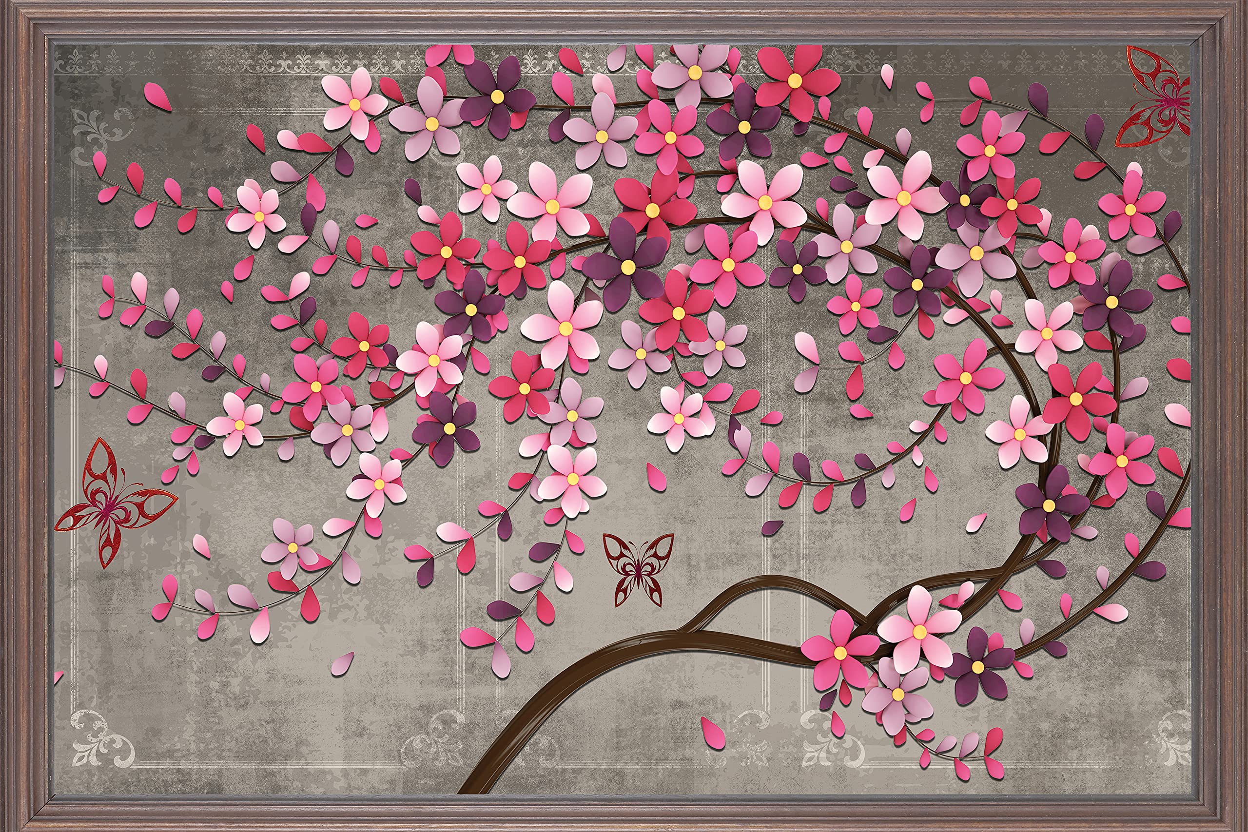 Bp Design Solution Flower Poster Scenery For Walldecoration,roomdecoration Size 24x36 inch