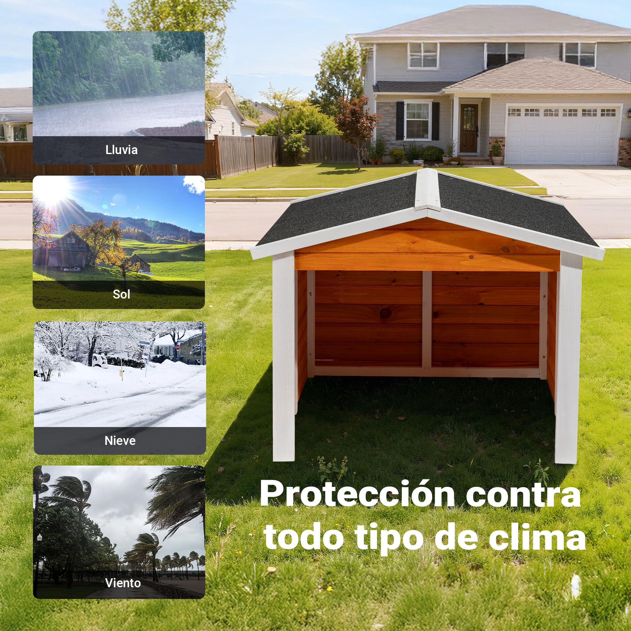 Garaje Robot cortacésped jardín Cubierta segadora Madera Jardinería Segadora automática Robot jardín