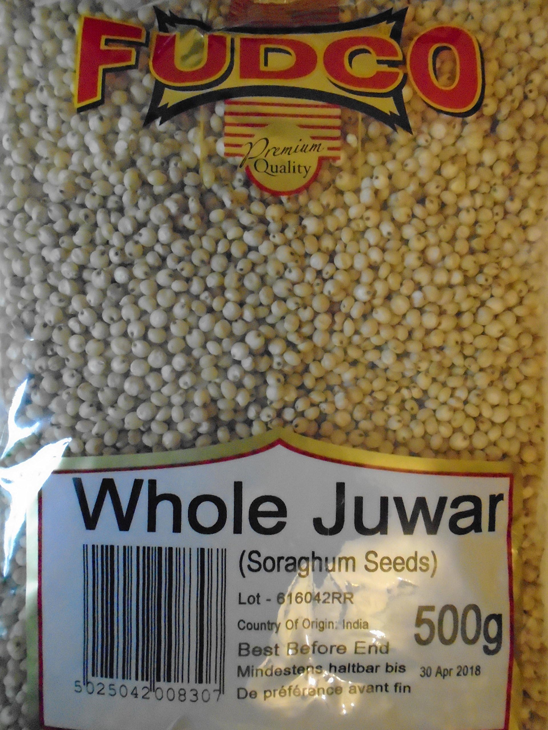 Fudco Whole Juwar (Soraghum) Seeds 500g (Pack of 2)