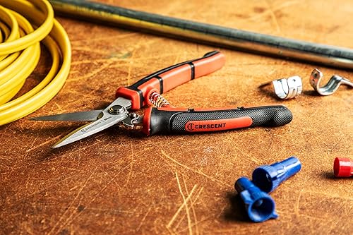 Miniatura 5 de Crescent Wiss - Cortadora EZ de 8-12 pulgadas, tijeras fáciles para mejoras del hogar, talleres de reparación y jardín, herramientas de electricista