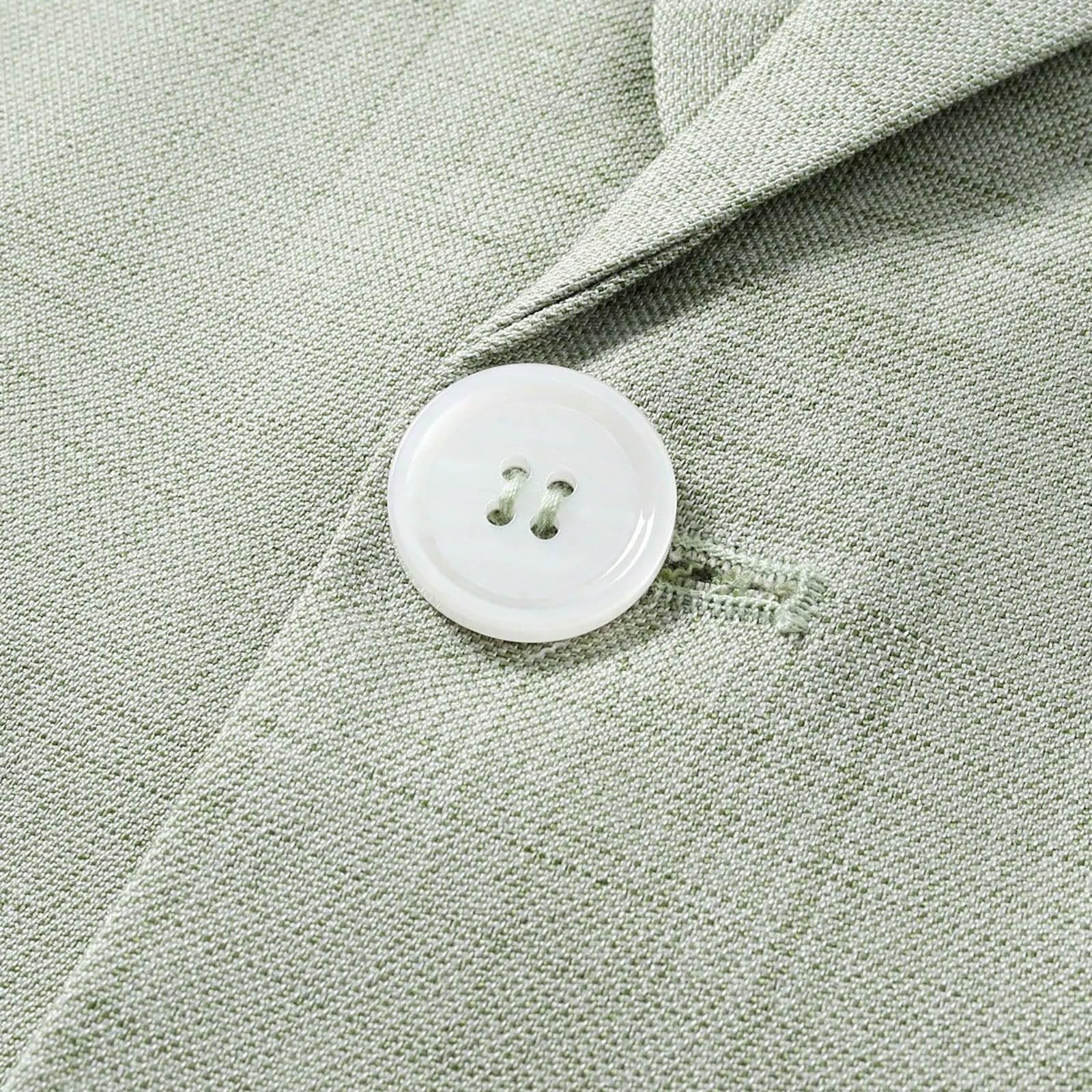 Ensemble de Costume Décontracté 2 Pièces en Lin pour Homme Blazer à Un Bouton, Veste et Pantalon pour Bal de Fin D'Année, Fête de Mariage Elégante et Confortable et Pantalon