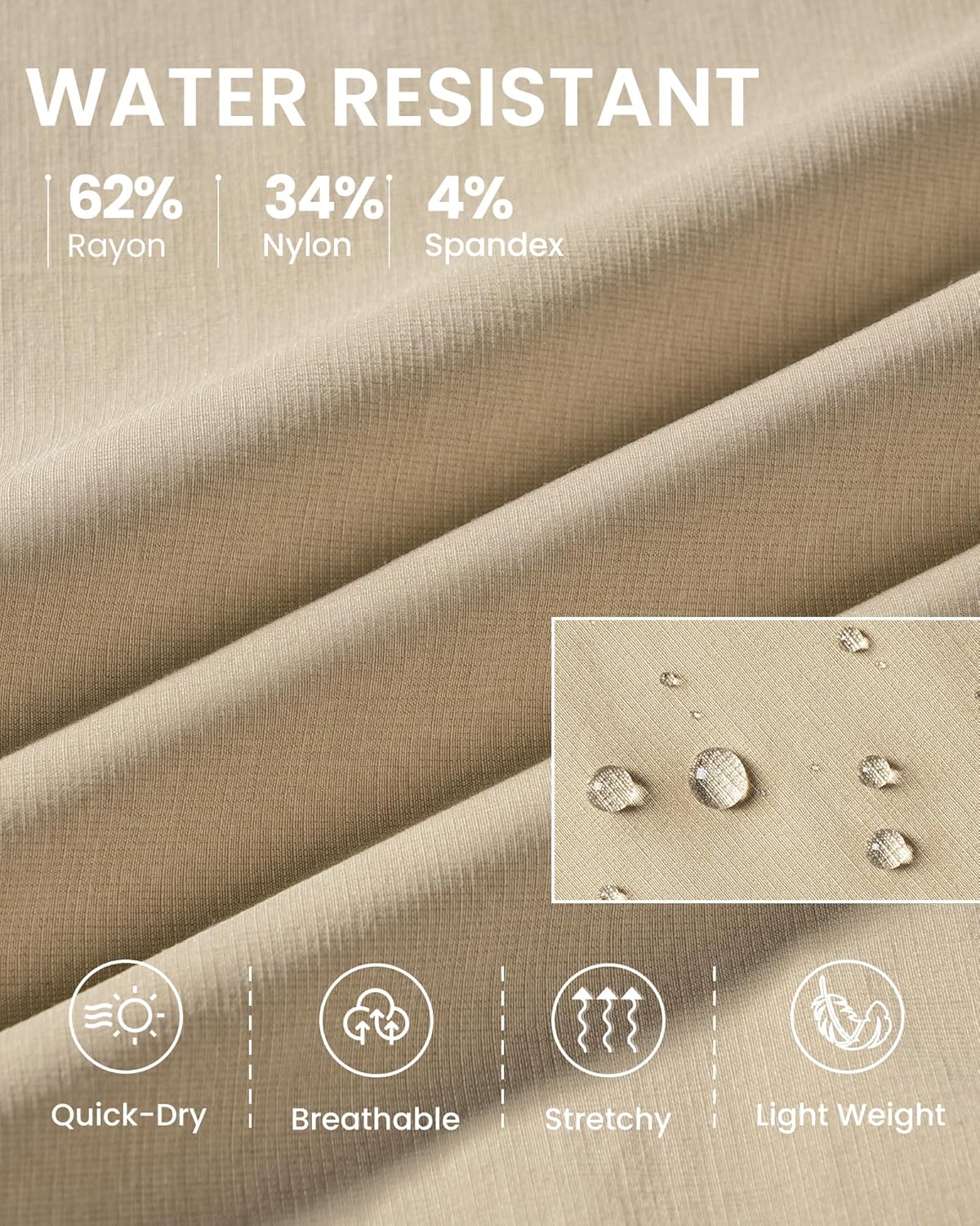 Boys Girls Cargo Pants Kids Water Resistant Hiking Pants Quick Dry Lightweight - Image 6