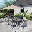 HAPPATIO 7-Piece Outdoor Dining Set is the Best Modern Patio Upgrade for 6
