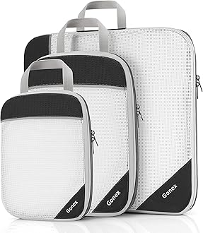 GonexCompression Packing Cubes, Gonex Extensible Storage Mesh Bags Organizers