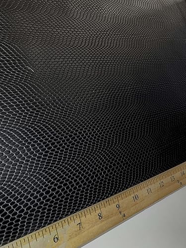 Miniatura 5 de Fabric Empire The Yard - Tela de tapicería de vinilo con textura en relieve, material de cuero falso de serpiente para bolsos, bolsos, zapatos,