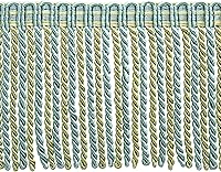 Vista 16 de DÉCOPRO Colección Noblesse de 6 pulgadas de largo con borde de flecos de lingote con cabecera de punto elegante (estilo # DB6), color burdeos