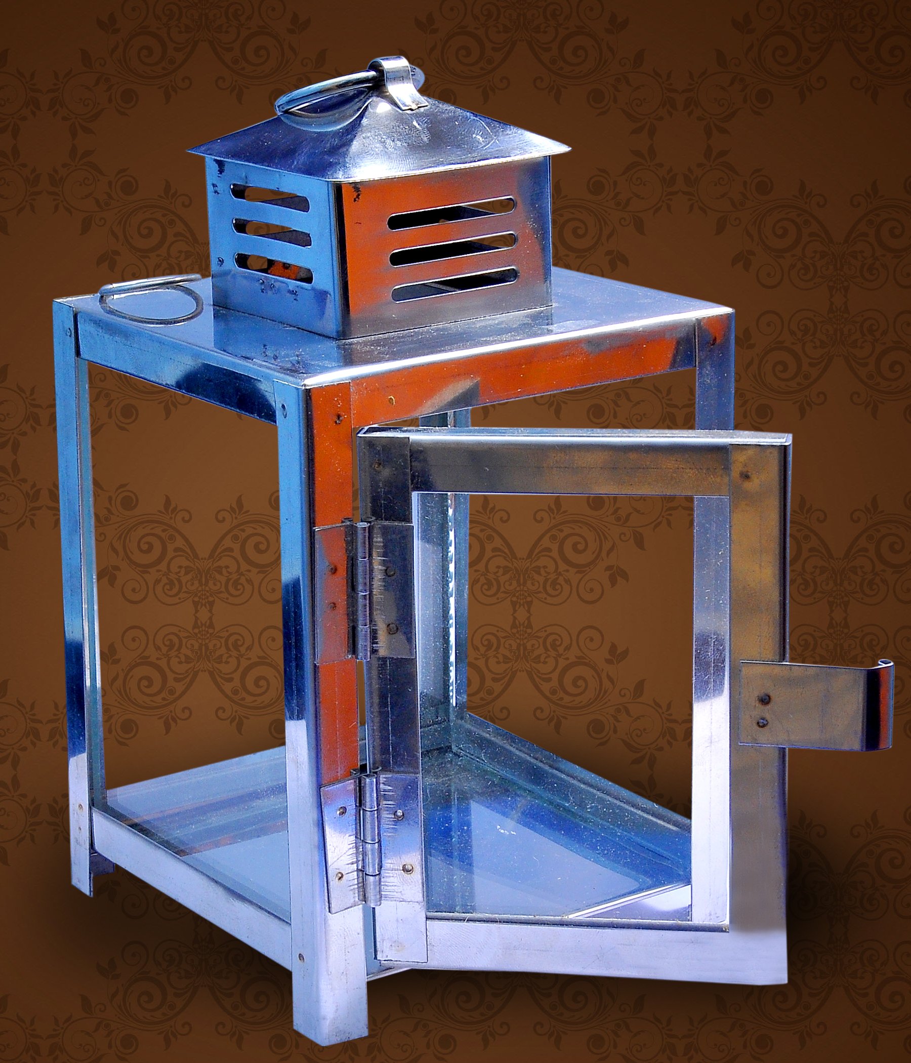 nakshathra Stainless Steel Oil Lantern with Glass Covers (B07B726NM1) Amazon Price History, Amazon Price Tracker