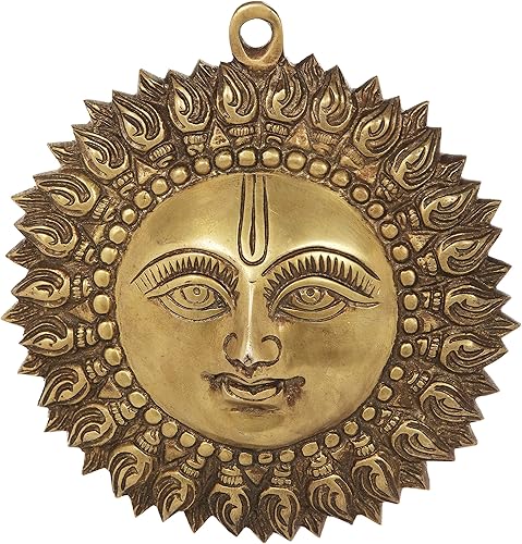 Exotic India Vastu Surya - Colgante de pared, color amarillo