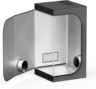 TopoLite 24x24x48 Grow Tent Garden Growing Dark Room with Heavy Duty Reflective Mylar for Indoor Growing 2'x2'