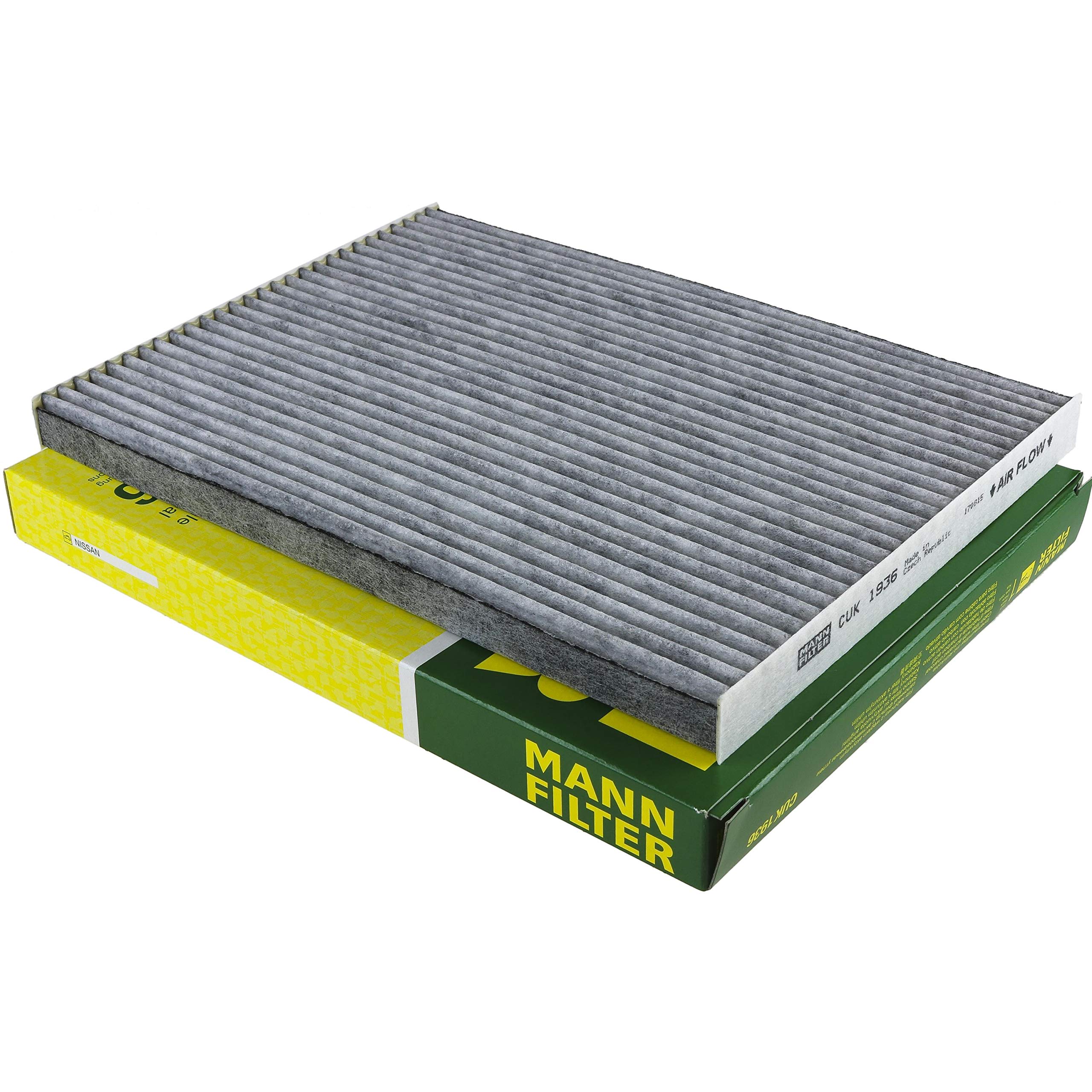 Paquete de inspección Kit de mantenimiento de filtros con filtro de aceite HU 618 x, filtro de aire C 2433/2, filtro de combustible WK 9025, filtro de habitáculo CUK 1936, tornillo de cierre