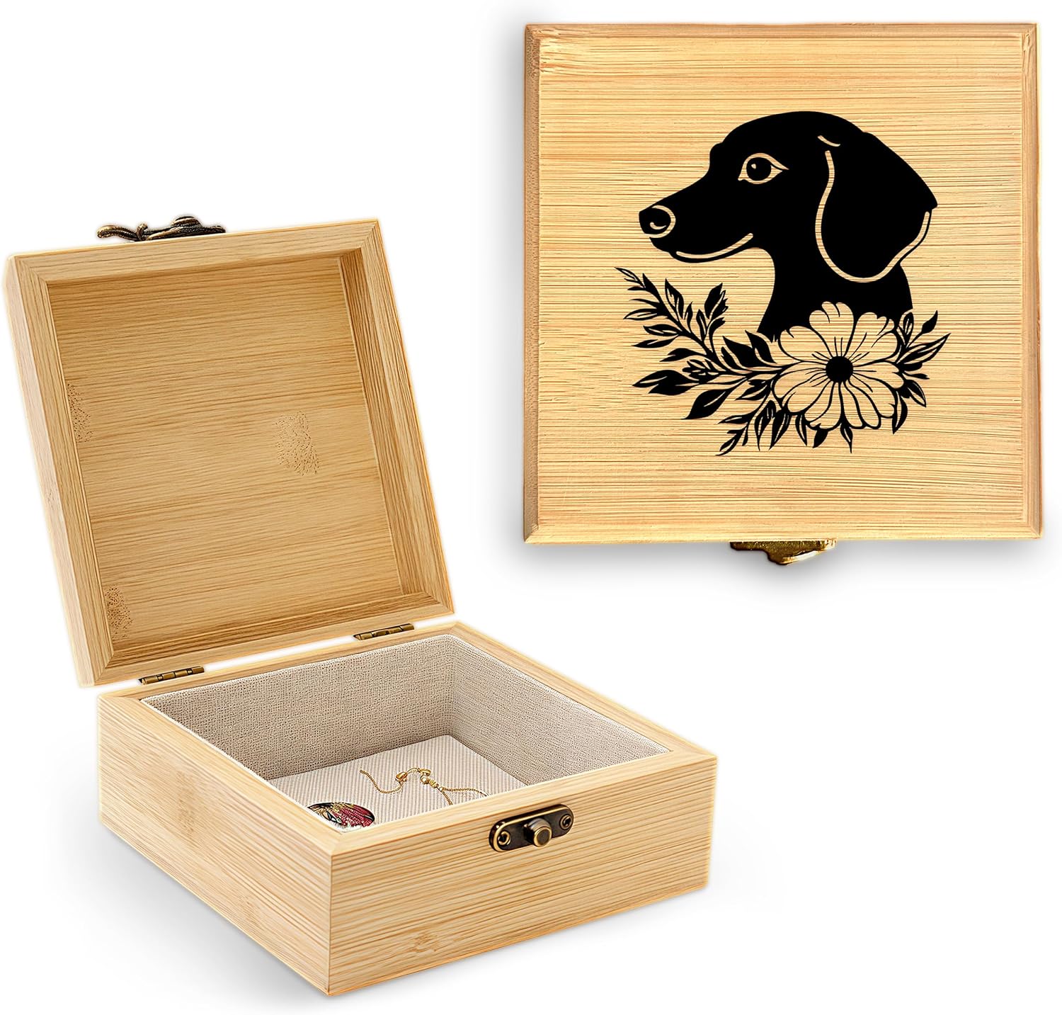 Owl Trinket Keepsake Decorative Jewelry Box, Gifts For Women, Owl Lovers Themed Decorations, Home Room Ring Earrings Necklace Organizer Holder Vintage Wooden Box!