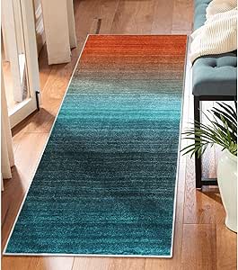 Amazon.com: Lahome Modern Ombre Washable Runner Rug - 2x6 Rug Runners ...