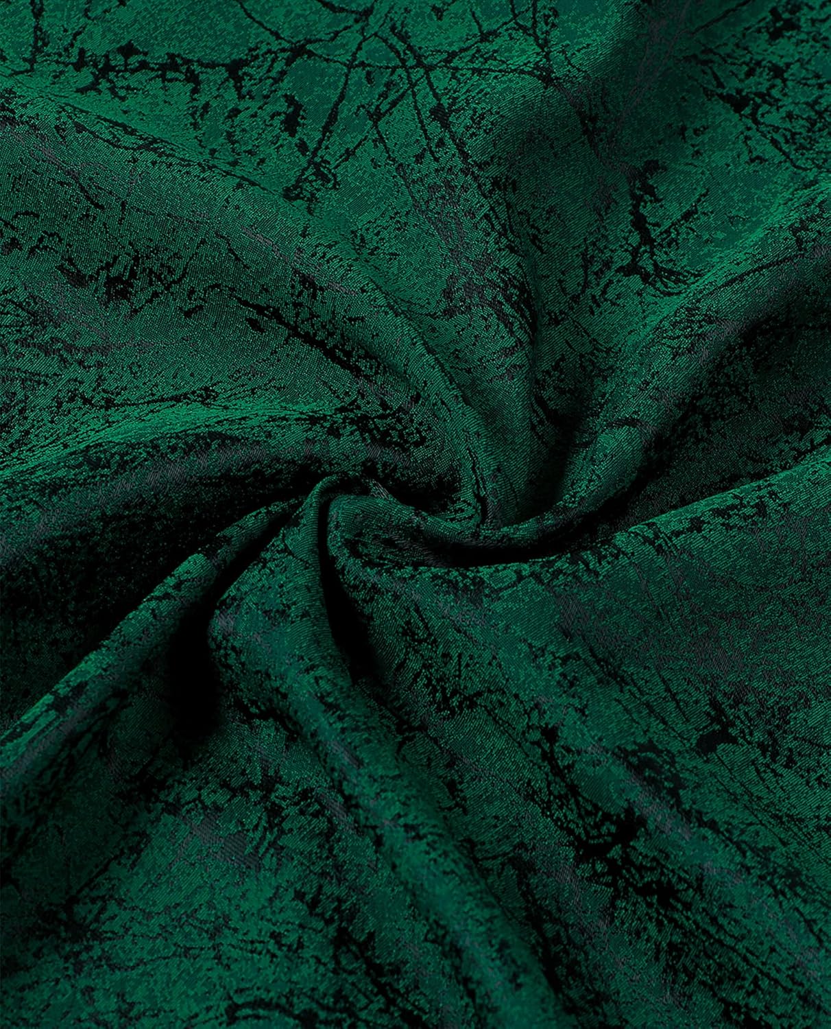 ZEROYAA Mens Summer Short-Sleeve Shirts Regular-Fit Satin Jacquard Button Down Tops for Vacation Party - Image 6