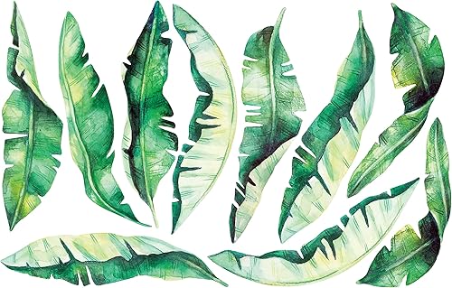 Miniatura 4 de Calcomanía de pared de acuarela de hojas de