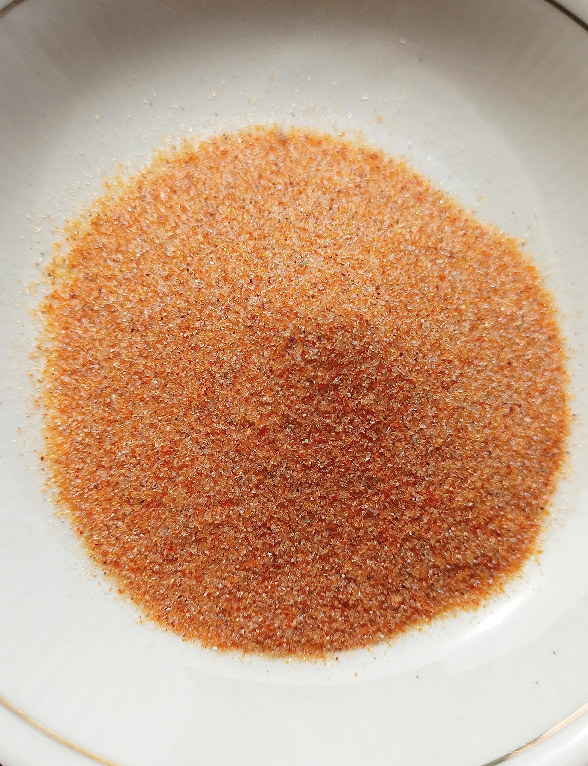 Natural Fire Opal Dust Powder, Fine Crushed Inlay for Art & Craft, Project Work, Weight 2 Oz, Orange Color Inlay Sand