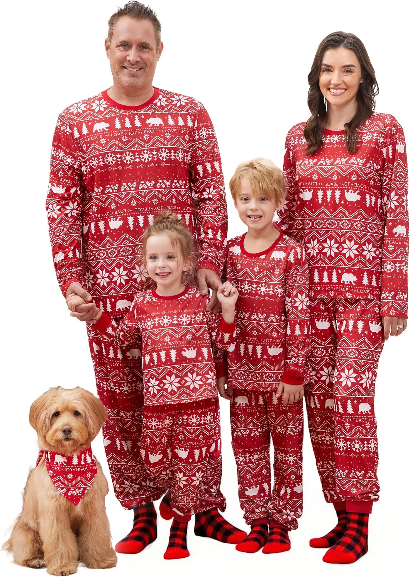 PATPAT Family Christmas Pajamas Matching Sets : Holiday Sleepwear Xmas PJS | Mommy and Me Matching Sets, Couple Matching Xmas Outfits, Family Photos Pairtis Christmas Morning