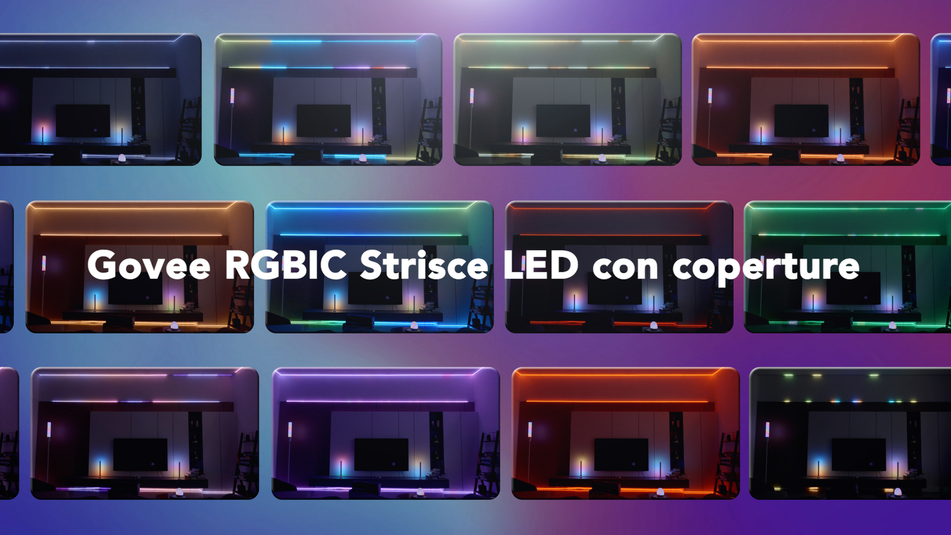 Striscia LED Govee RGBIC 5M Con Diffusore - Compatibile Con Alexa E Google Assistant, Tagliabile, Per Interni