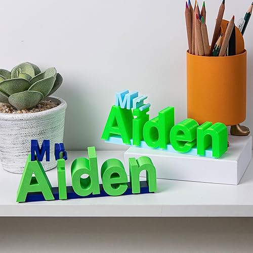 Miniatura 5 de Placa de nombre de madera personalizada para escritorio, letrero de oficina grabado personalizado para empleados de oficina, regalo para personal de