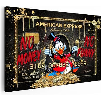 Artmazing Scrooge McDuck Picture Colorful S-Art Modern Cool Wall Pictures Living Room Decoration XXL Canvas XXL